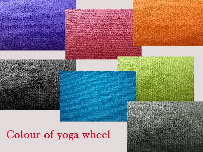 Personal Yoga Set. 8'' Yoga wheel and two wooden yoga blocks. Yoga roller. Yoga block. image 6