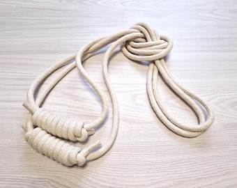 Yoga Anti-Gravity Wall Rope Set of Pair Cotton Ropes 1.1 m Long. Iyengar Yoga Wall Ropes. Yoga Kurunta Cord