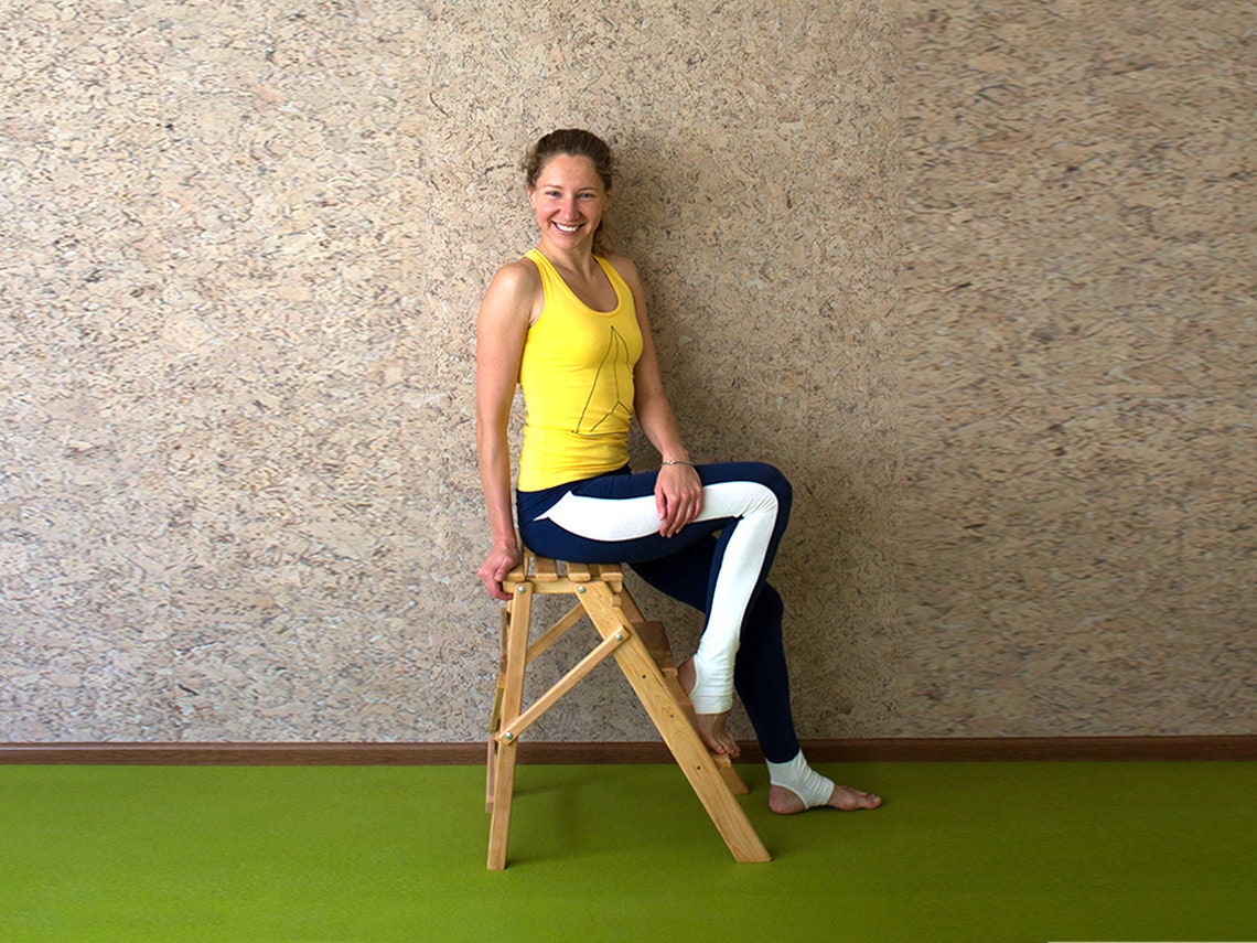 Tall Yoga Bench. Backless Yoga Chair. Tall Iyengar Prop Chair. Etsy