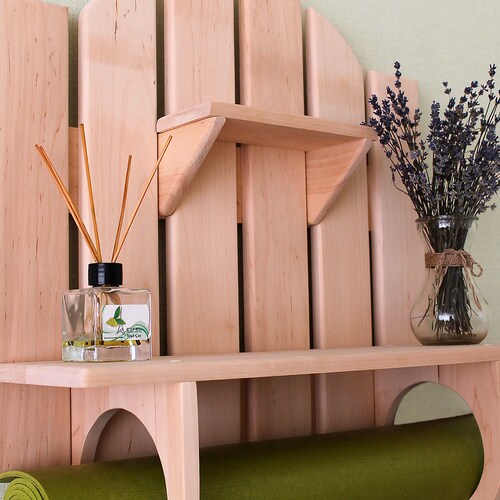 Personal Yoga Mat Holder. Wall Mounted Rack With Shelf. Yoga Etsy