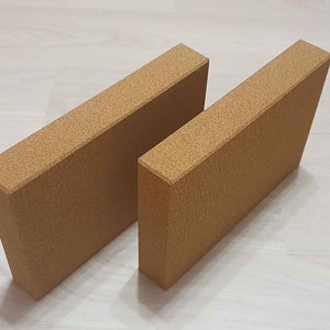 Pair of shoulder stand block of cork 30cmx20cmx5cm. Yoga block Shoulderstand