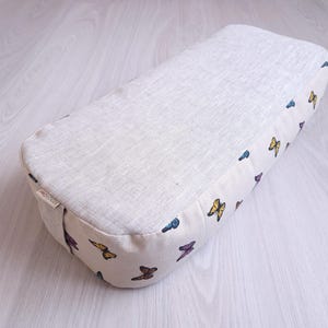 Cojín de yoga de algodón 60x25x12 cm | Relleno de trigo sarraceno o algodón | Almohada de yoga de algodón | Cojín de yoga Iyengar | Cojín de meditación de algodón