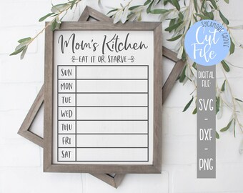 Download Kitchen Menu Svg Etsy