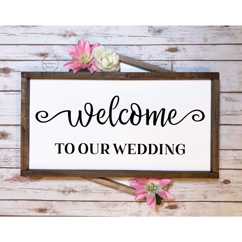 Download Welcome to our wedding SVG digital cut file | Etsy
