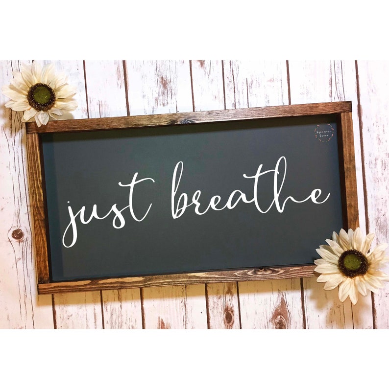 Download Just breathe SVG inspirational digital cut file | Etsy