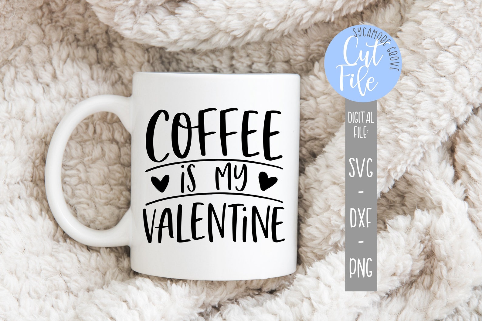 Download Coffee Is My Valentine svg Funny Valentine's Day svg | Etsy