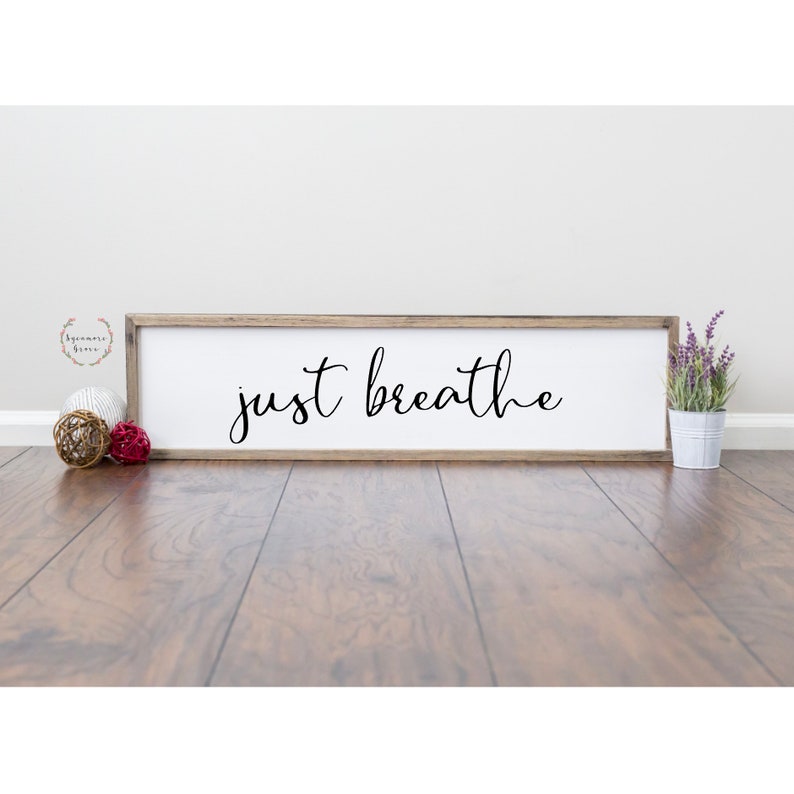 Download Just breathe SVG inspirational digital cut file | Etsy