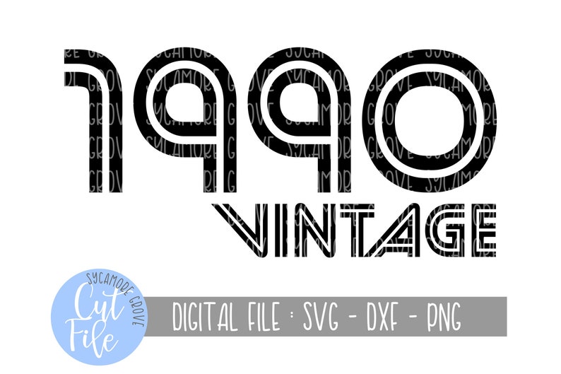 Download 1990 Vintage svg 30th Birthday svg Funny Milestone ...