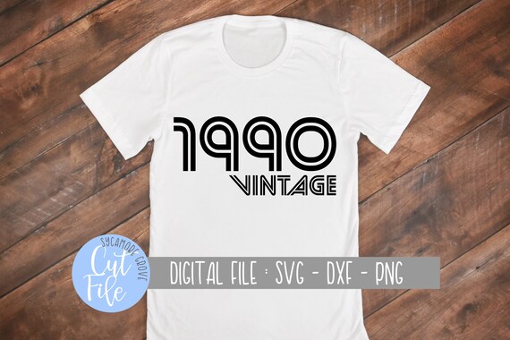 Download 1990 Vintage svg 30th Birthday svg Funny Milestone Birthday | Etsy