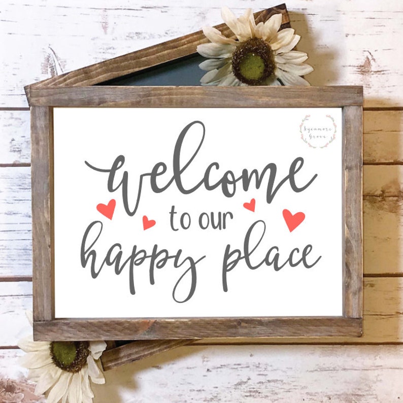 to our happy place SVG sign svg home svg Etsy