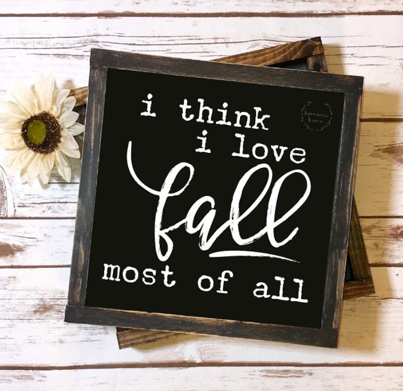 Download I think I love fall most of all SVG fall svg fall leaves | Etsy