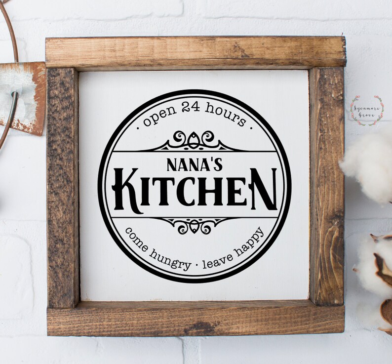 Nana's Kitchen SVG Open 24 Hours Come Hungry Leave Etsy