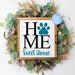 Home Sweet Home Dog Paw Print SVG Digital Cut File - Etsy