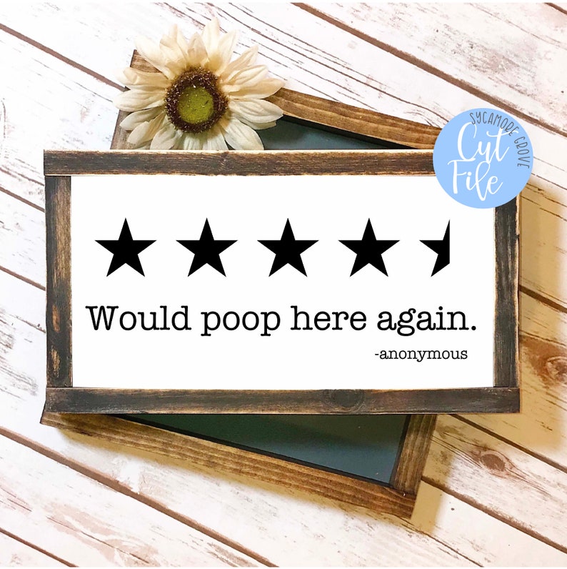 Download Would poop here again SVG funny bathroom digital cut file ...