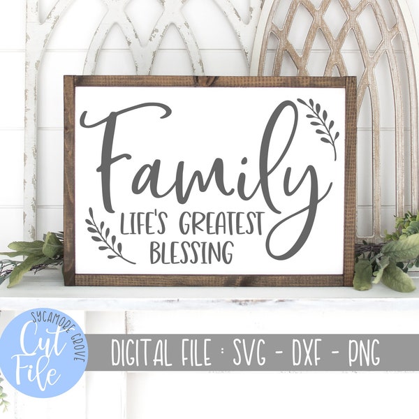 Family Life's Greatest Blessing svg, Love Marriage svg, Silhouette, Cricut, DIGITAL CUT FILE