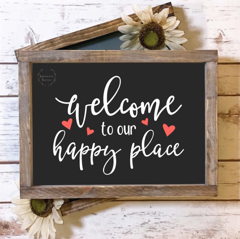 to our happy place SVG sign svg home svg Etsy