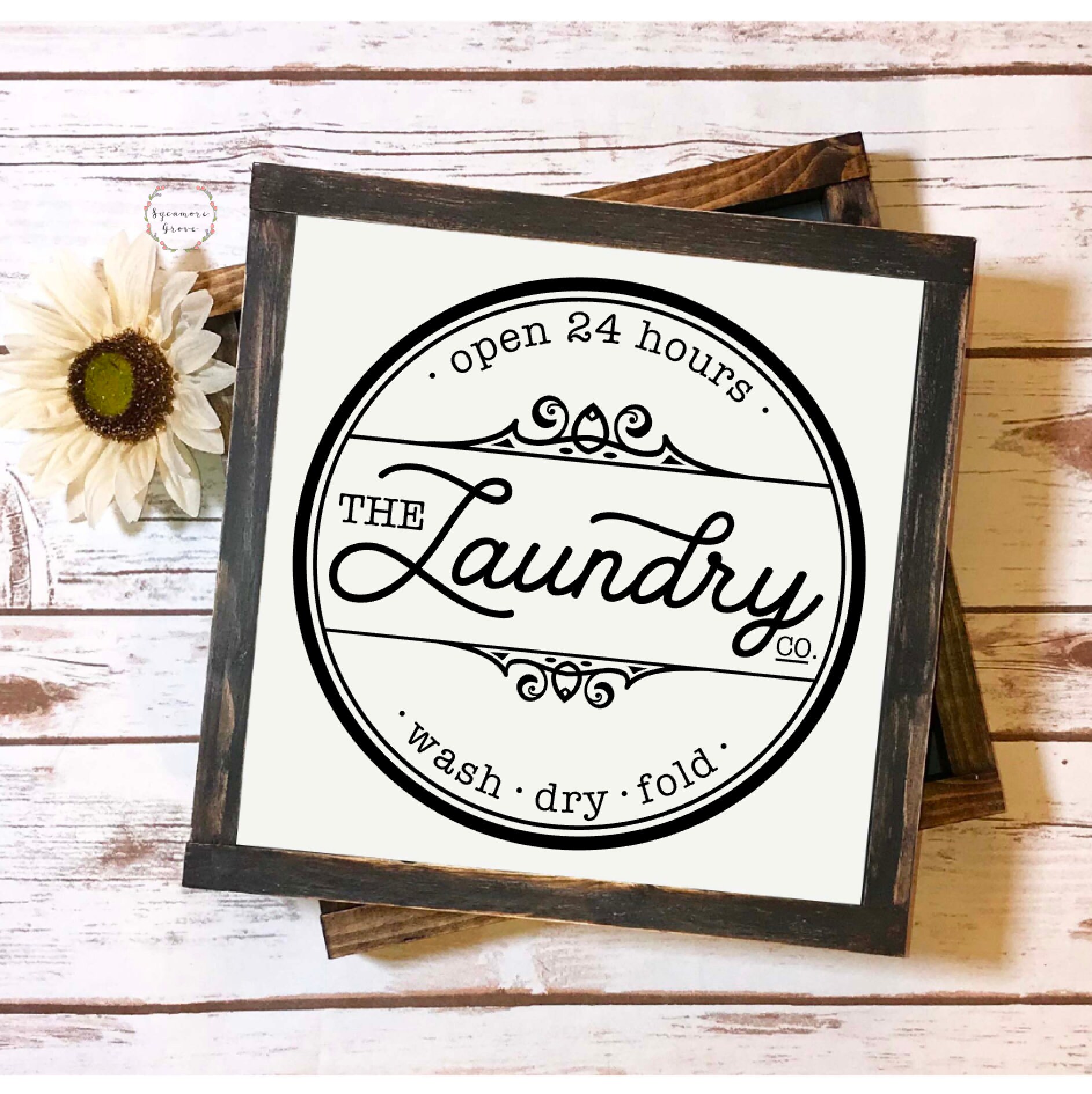 Lavandería signo SVG lavar pliegue seco moderno casa de | Etsy