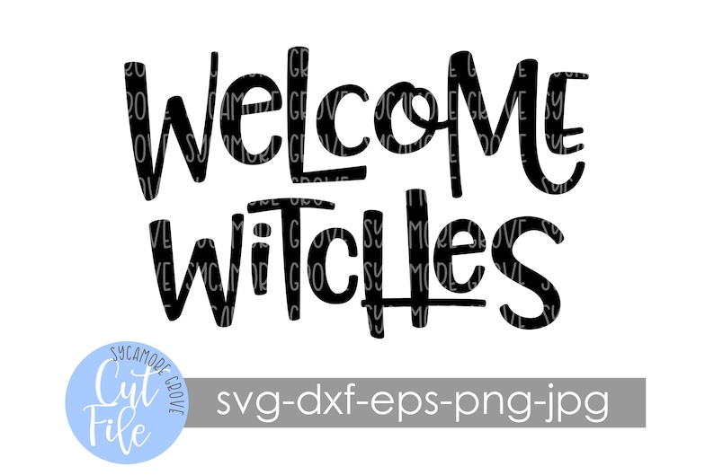 Welcome Witches svg Halloween Doormat svg Silhouette | Etsy