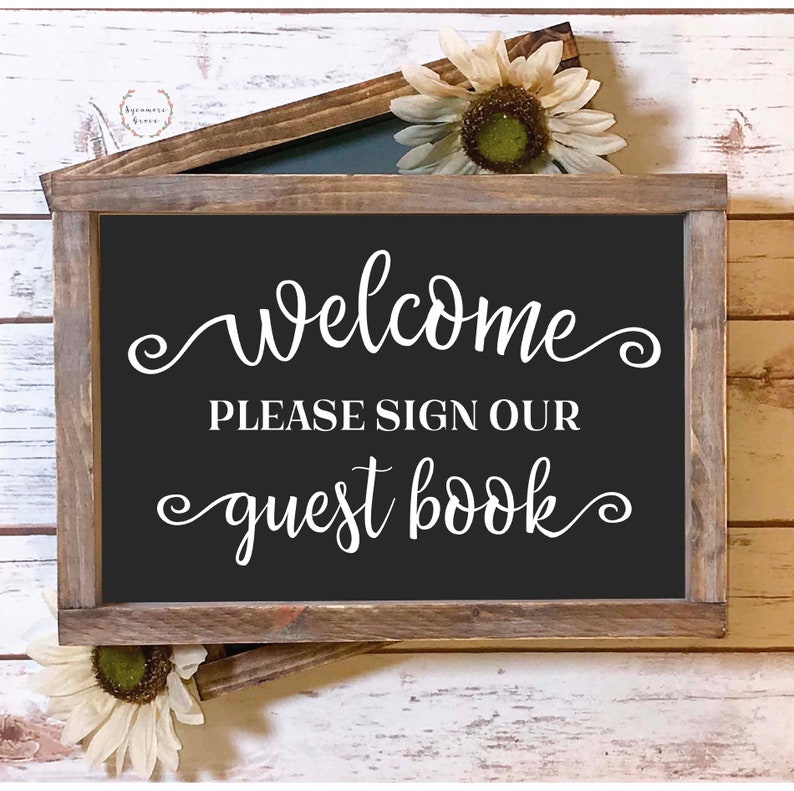 Download Please sign our guest book SVG Wedding digital cut file | Etsy