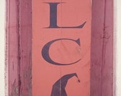 Rustic Wood WELCOME Sign for Porch Rustic Welcome Sign Farmhouse Welcome Sign fall Porch Sign Halloween Décor Large Welcome FALL