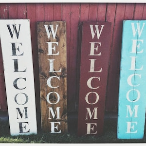 Rustic Wood WELCOME Sign for Porch | Rustic Welcome Sign | Farmhouse Welcome Sign | Porch Welcome Sign | Farmhouse Décor | Large Welcome