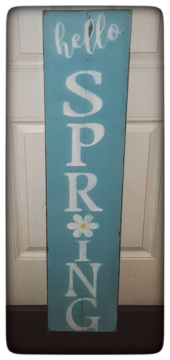 Asst Colors 2//3//4//5 Foot Vertical Sign Farmhouse Welcome Sign