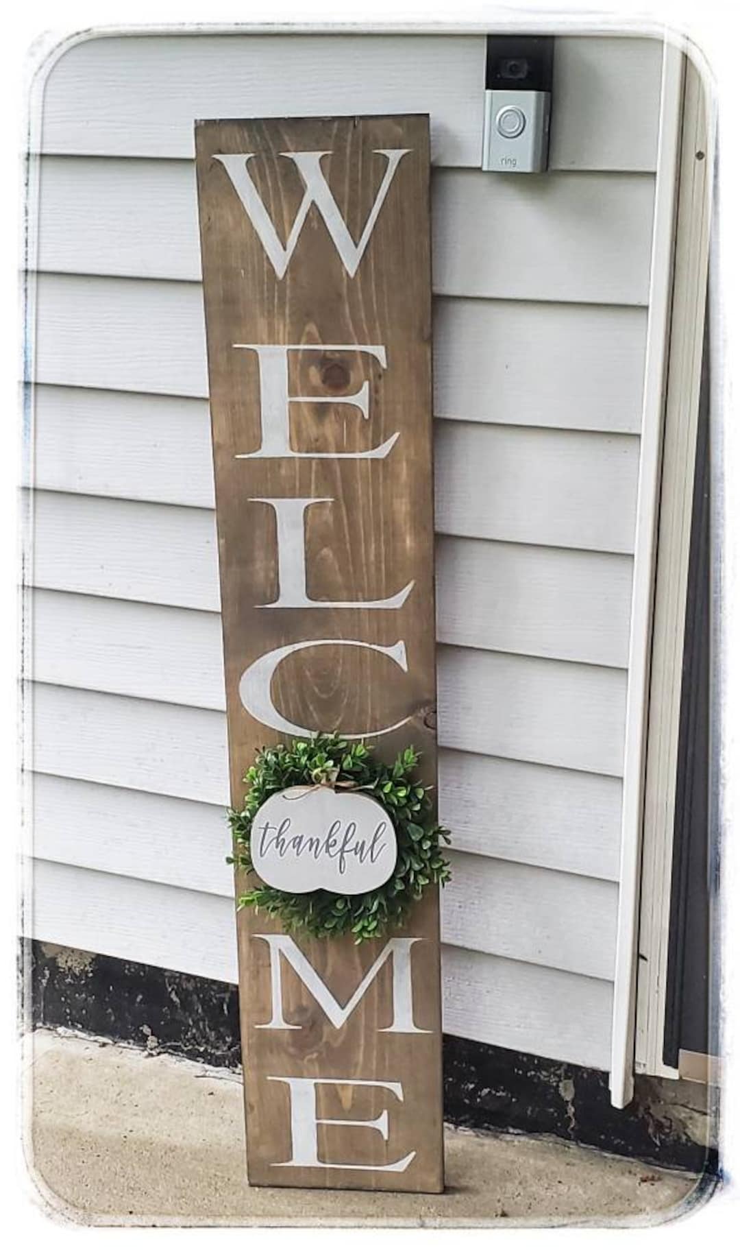 Rustic Fall Sign for Porch Rustic Welcome Sign Farmhouse Welcome Sign ...