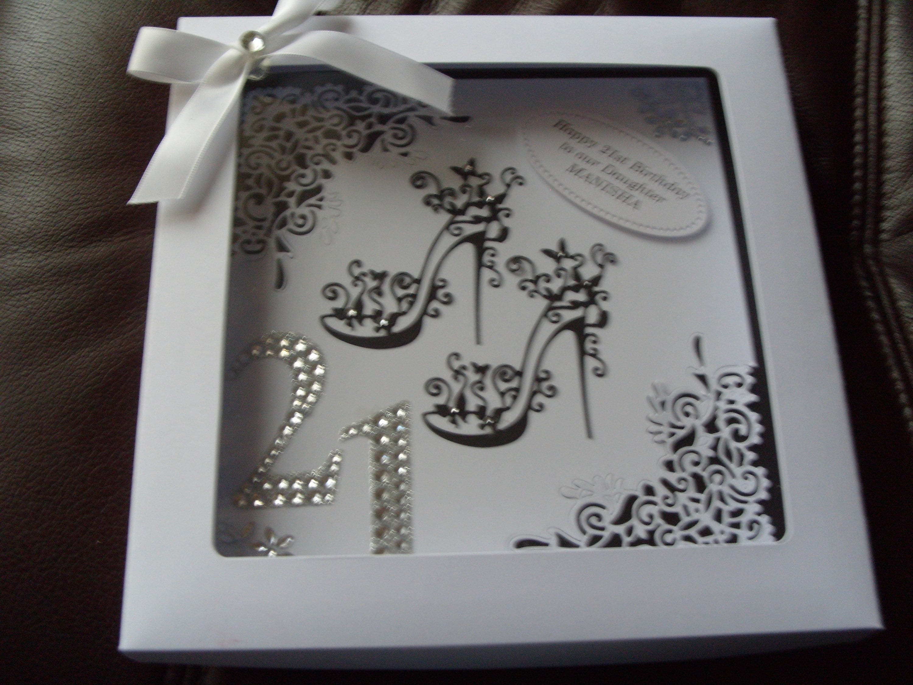 Handmade Personalised 21st Birthday Card Boxed Etsy
