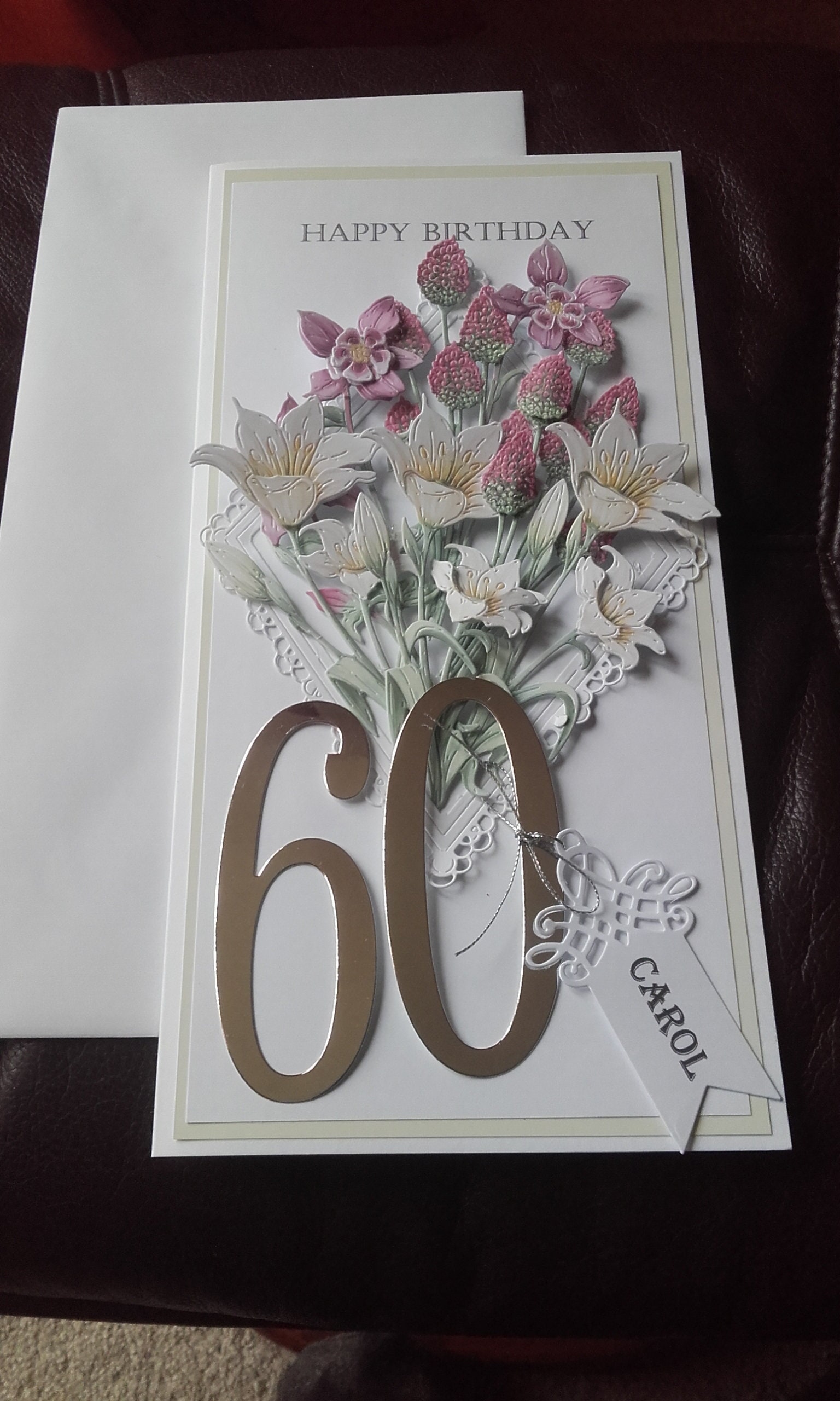 Handmade Personalized 60th Birthday Card 12ins X 6ins Can Be Made for Any Age - Etsy UK
