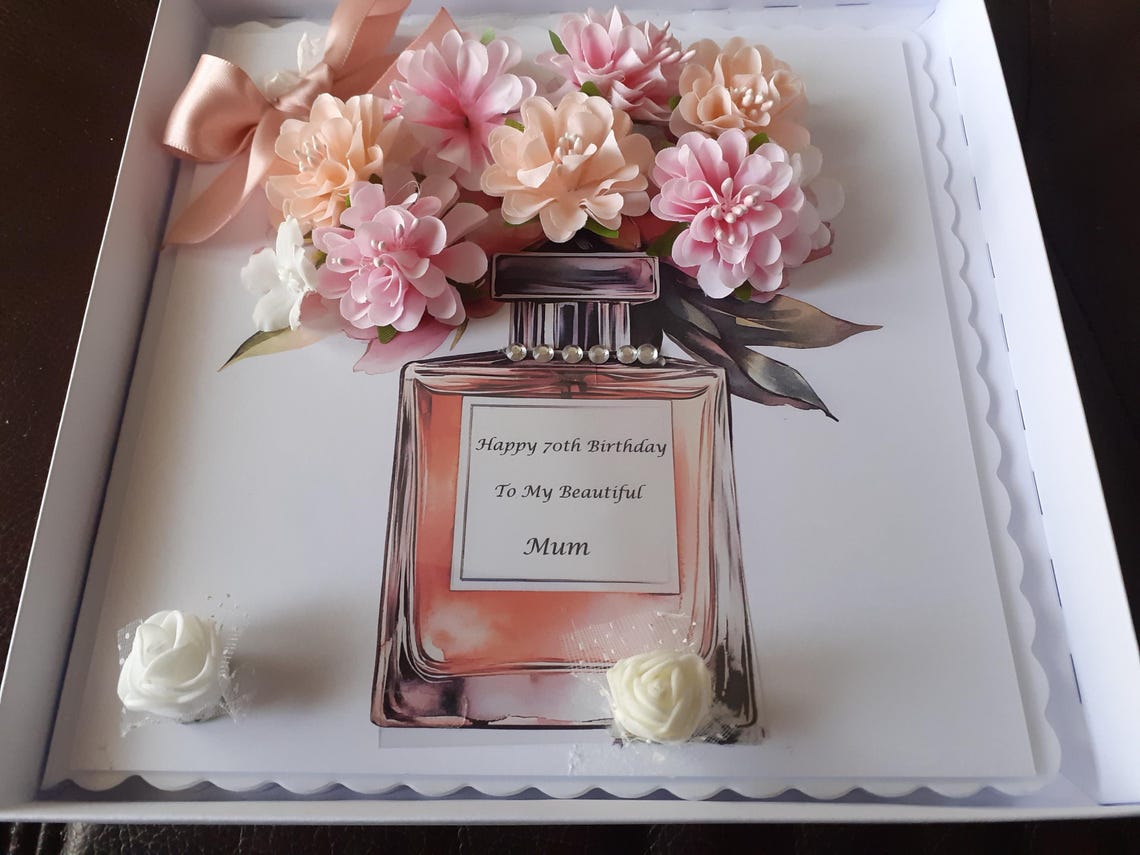 Handmade Luxury Birthday Card: Personalized 3D Boxed Gift - Etsy UK
