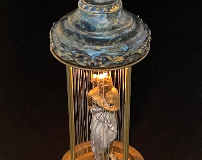 Vintage Table Top Rain Fall Lamp, Art Deco Lamp, Water Lamp Etsy