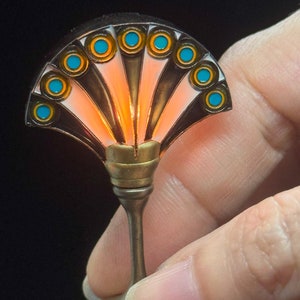 Art Deco Dollhouse Miniature Table Lamp: 1/12 Scale Lighting, Personalized Custom Order