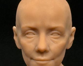 DIY 1:12 Scale Female Doll Kit – Unpainted Resin Miniature Dollhouse Character Figure for Custom Painting & Design