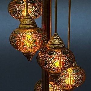 Dollhouse Miniature Turkish Lamp, 1/12 Scale Miniature Lighting Personalized Custom Order