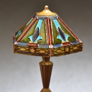 Lampada Da Parete Verde Vintage In Miniatura Scala 1:24 – Accessorio Per Casa Delle Bambole (Stile Cottage) - Foto 5