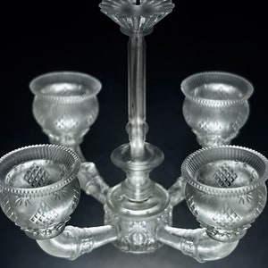 Unpainted Dollhouse Miniature Four Arm Chandelier, Ceiling Light Kit, DIY 1/12 Scale Miniature Lighting