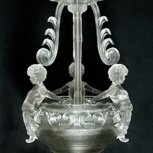 1:12 Dollhouse Chandelier Kit, DIY Shabby Chic Ceiling Light