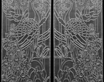 1:12 Dollhouse Tiffany Style Door Panel Kit, DIY Miniature, Unpainted Kit