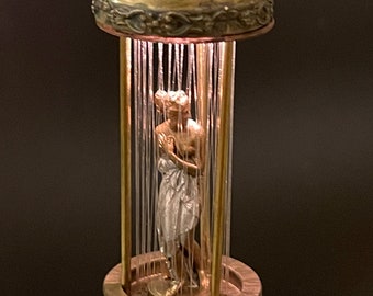 2 luces de casa de muñecas que funcionan con pilas, lámpara de aceite en miniatura brillante retro, pequeños accesorios creativos para casa de muñecas, decoración de escenas, entusiastas y