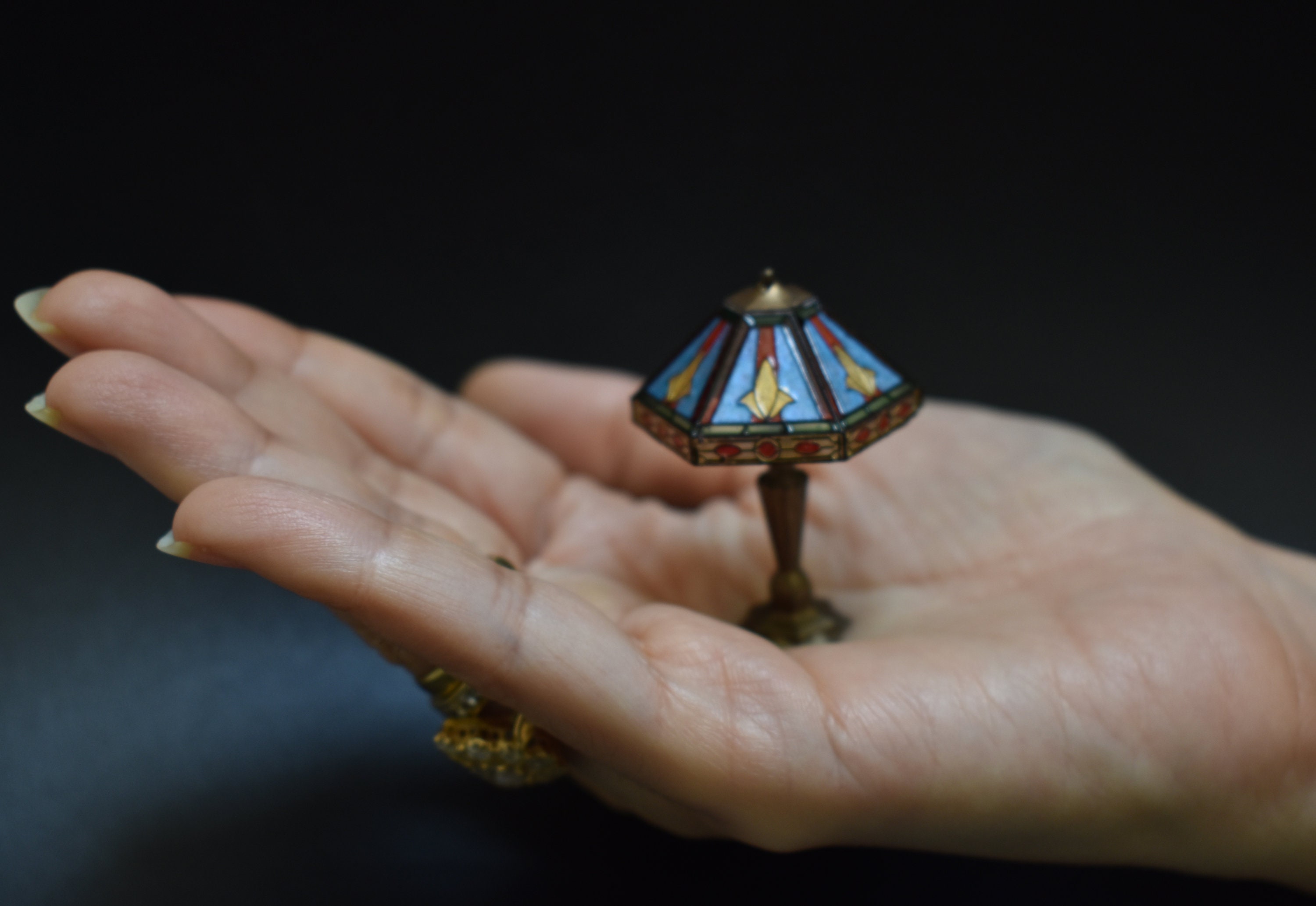 Digital STL Dollhouse Miniature Tiffany Style Lamp Files for | Etsy