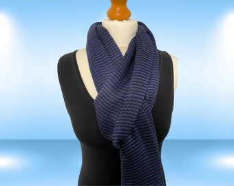 Handwoven Chunky Scarf | Unisex Striped Winter Scarf