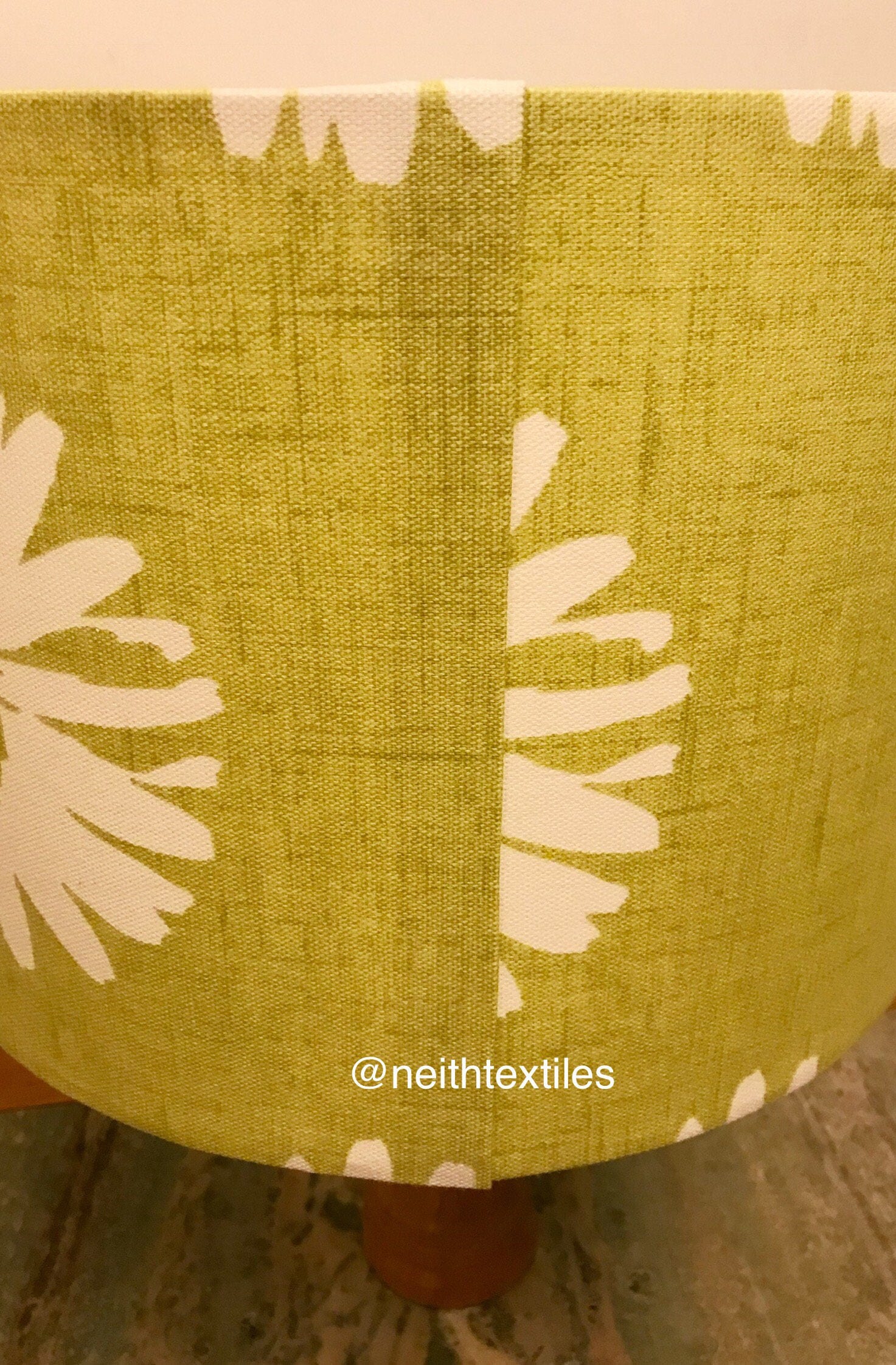 Floral lampshade green drum lampshade summer lighting girls Etsy