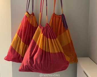 Eco Mesh Drawstring Bags Set of 2 – Swim, Gym, Laundry & Beach Bags