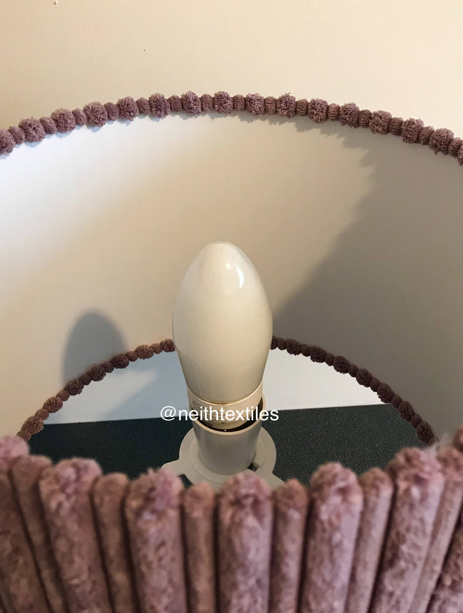 SALE Faux fur lamp shade nursery lampshade pink bedroom Etsy