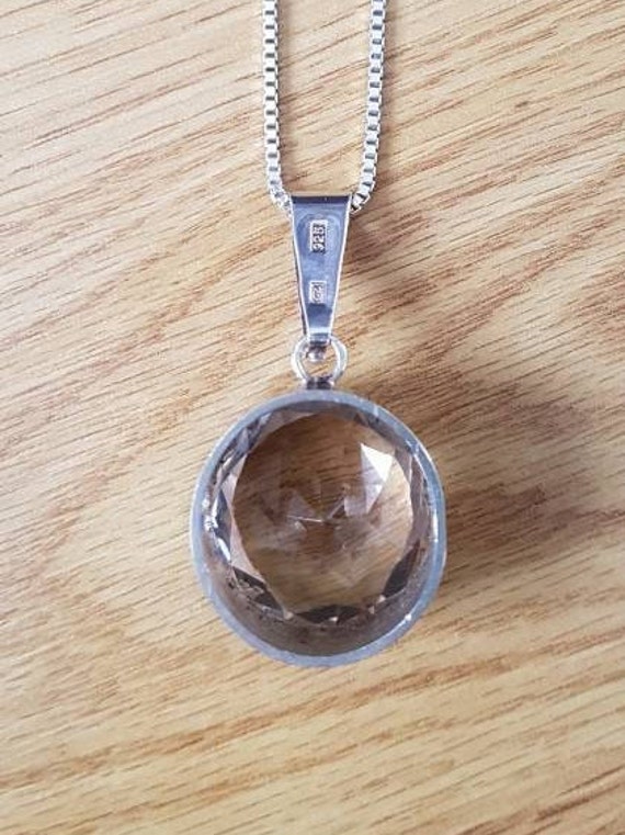 Kultasepät Salovaara silver pendant with large ro… - image 4