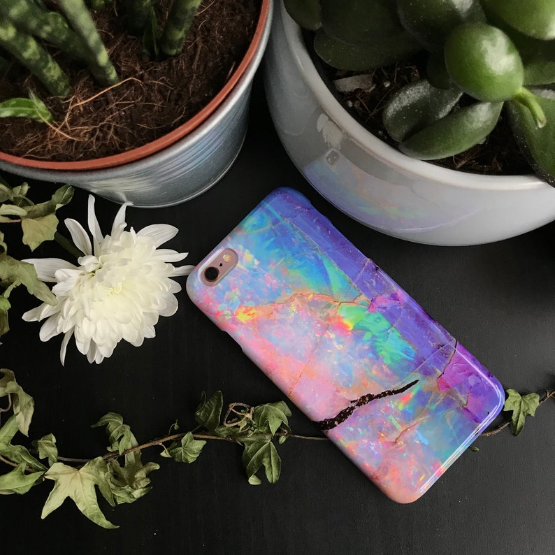 Abstract Opal Crystal Phone Case Opal Stone for iPhone 12 Etsy