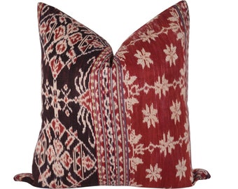 Indonesian Ikat Pillow Cover, Ikat Pillow, 20x20, Indonesia Ikat Pillow