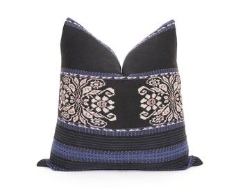 Indonesian Ikat Pillow Cover, Ikat Pillow, 20x20, Indonesia Ikat Pillow