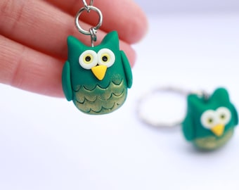 Llavero de búho, lindo búho de arcilla polimérica, regalo para amantes de los animales, regalo de cumpleaños, regalo para mamá, mejor amiga, regalo para hija, regalo para maestra