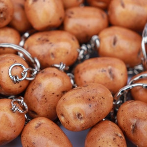 ONE Potato keychain, Polymer clay Potato, Funny gift, Kawaii Potato, Best spuds, Gift for Farmer, Best Friend Gift, Couch potato